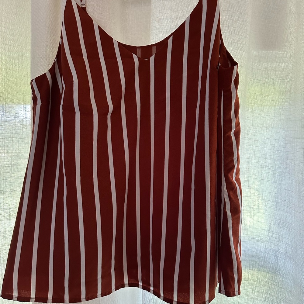 A New Day Red Sleeveless Camisole Top